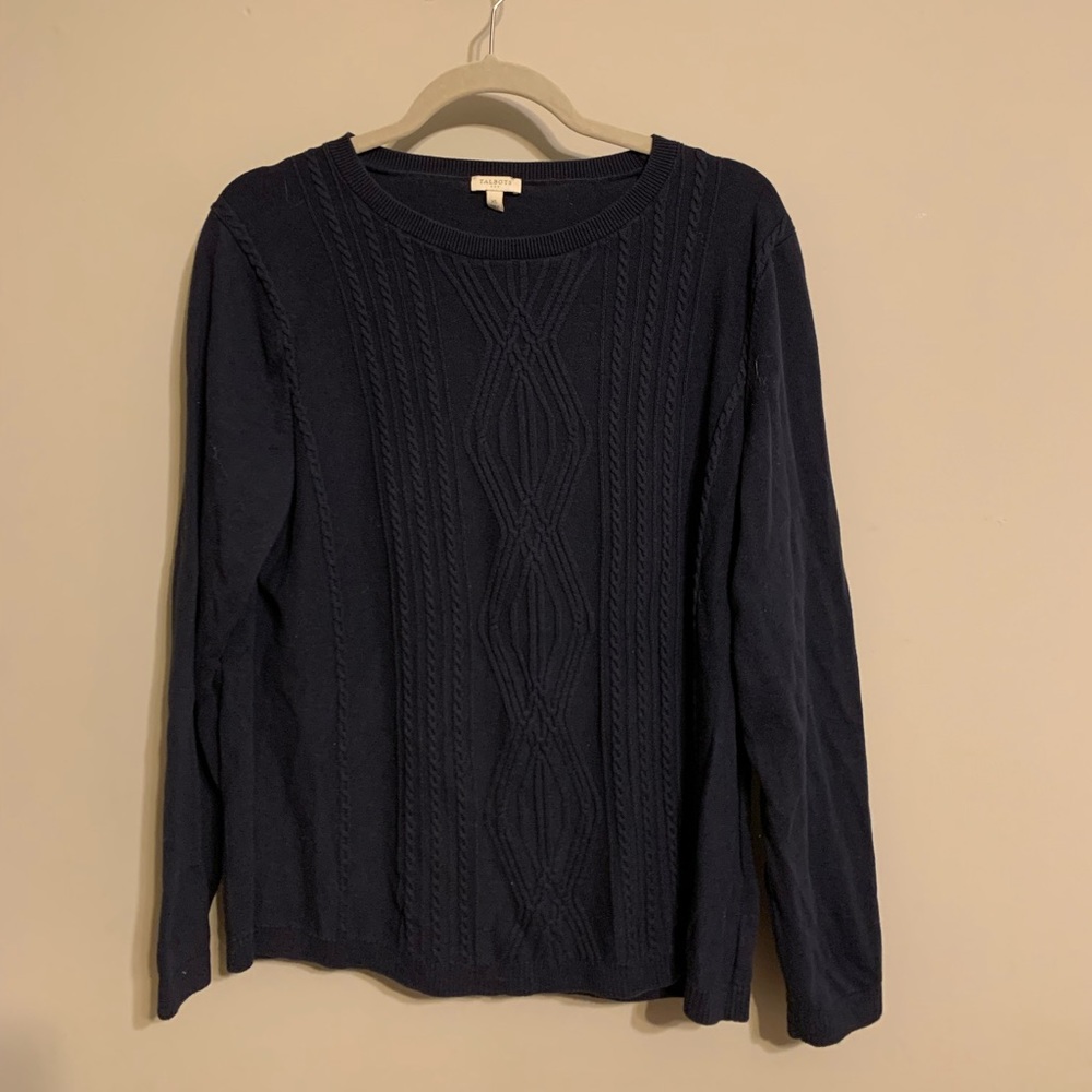 TALBOTS CABLE KNIT SWEATER